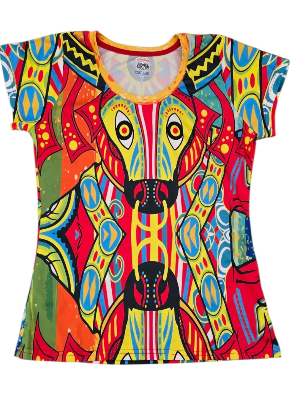 ​Rare Carnaval de Barranquilla El Torito Mask Graphic Tee Colombia Fits M
